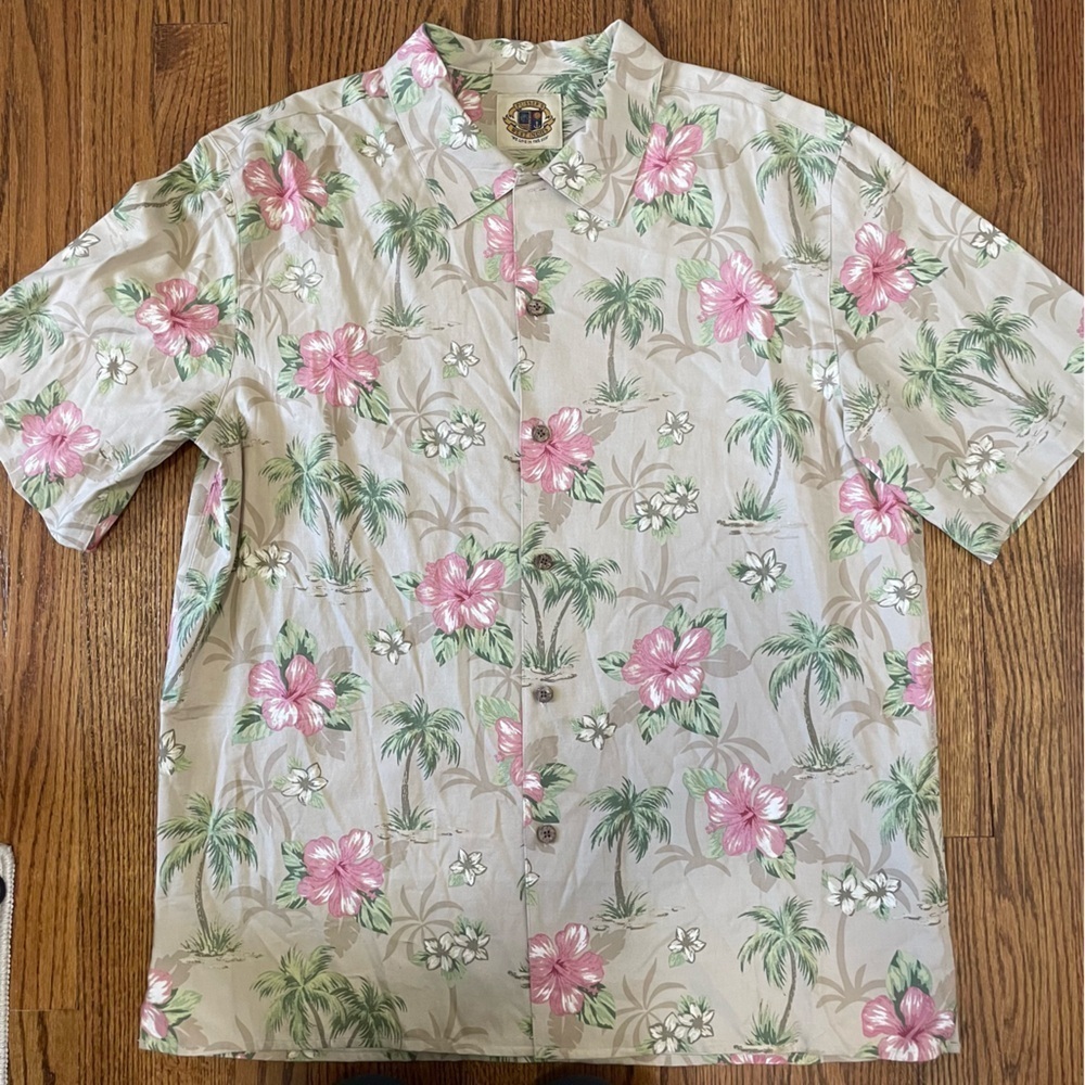 *4/$12* West Indies Men's Button Down Silk Blend Shirt
